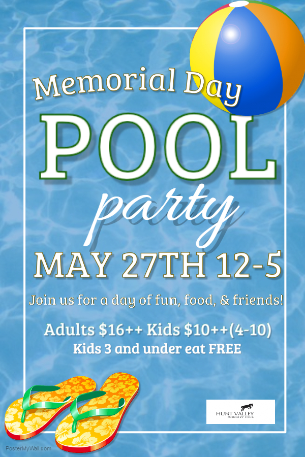 Memorial Day Pool Party Hu